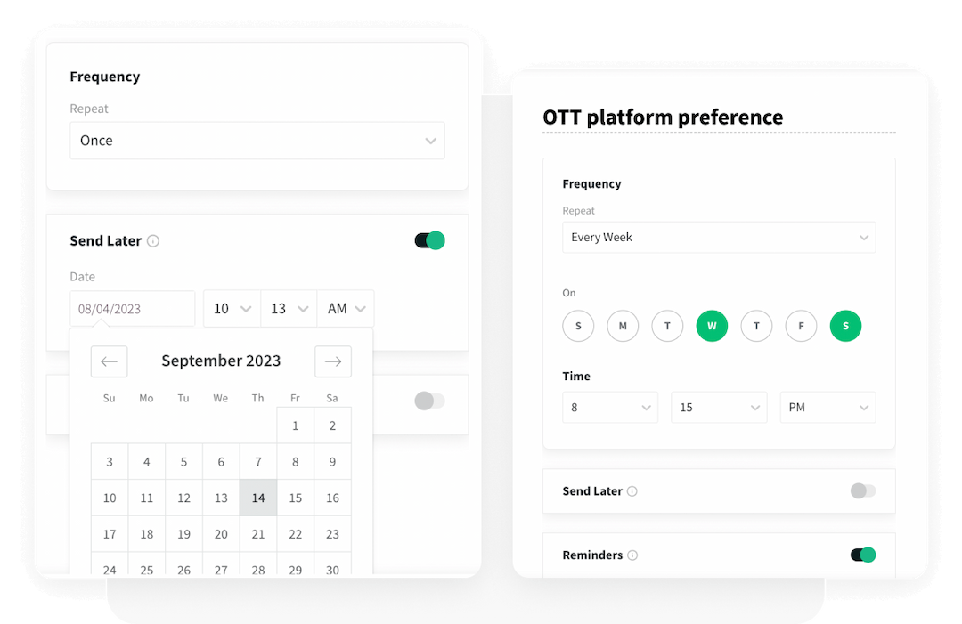 Set your timing Set your timing