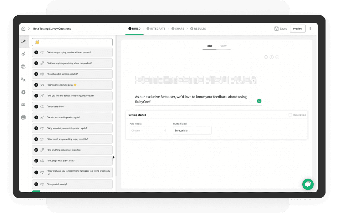 Customized brand-aligned surveys Customized brand-aligned surveys